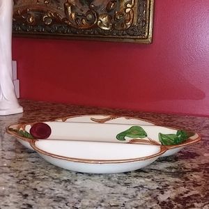 0916 AS IS Franciscan 11 7/8" 3 Part Relish Dish *